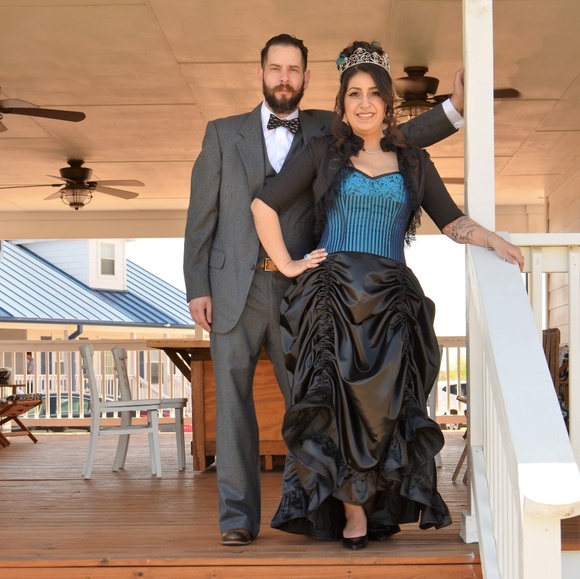 Victorian Style Corset Dress from London - Picture 3 of 7